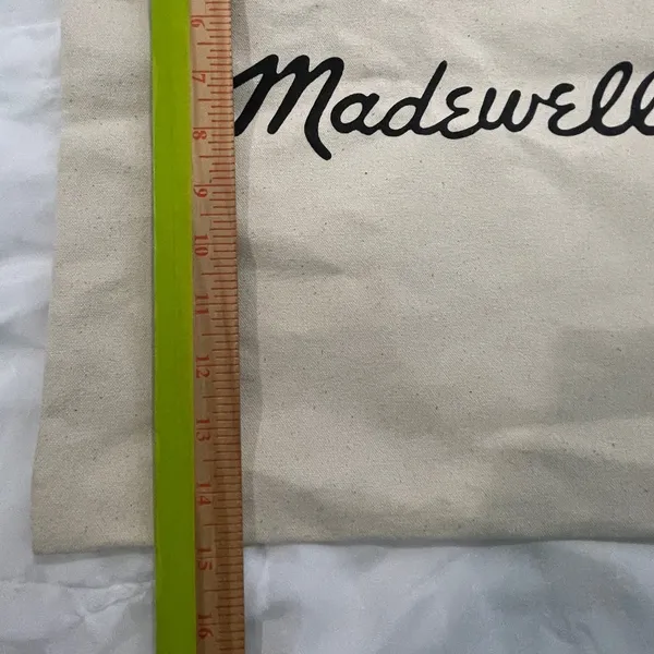 Madewell Do Well Canvas Tote Bag Cream 15 X 15 - Image 4