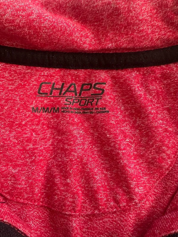 CHAPS Men’s Pullover quarter zip sportswear size medium  - Image 5