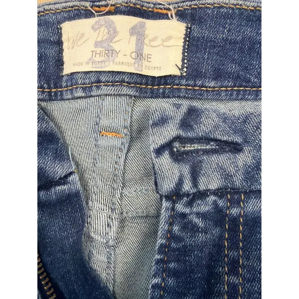 Free People We The Free‎ Thirty-One Skinny Jeans Medium Wash Blue Denim Size 31 - Image 7