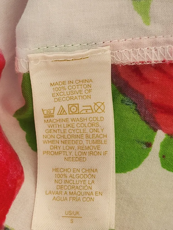 Kate Spade Pink Floral Cotton Pajama Set Size Small - Image 12