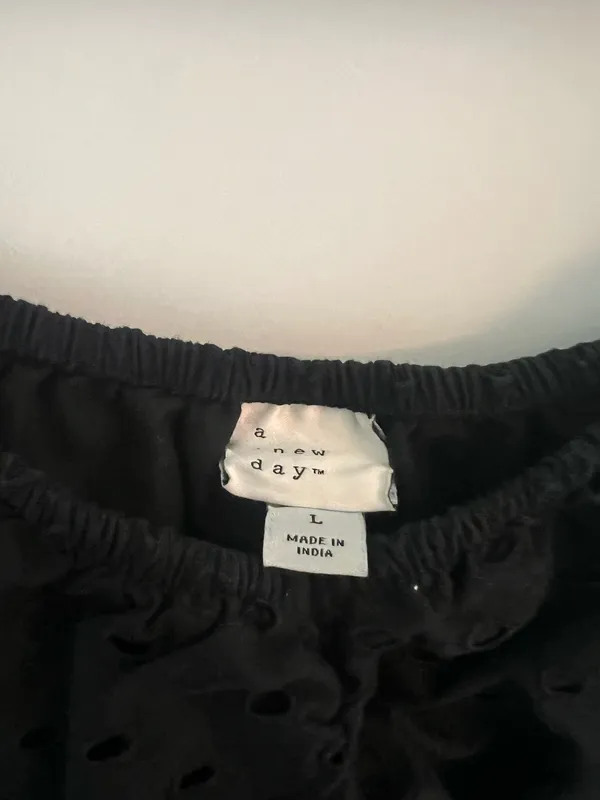 A New Day Babydoll Black Blouse - Image 3