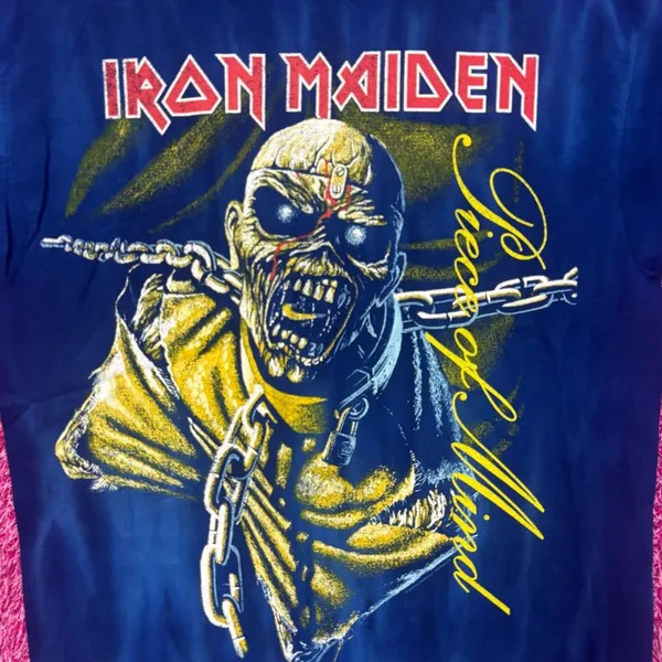 Iron Maiden Piece of Mind Heavy Album Art Metal Tie Dye M - Image 2