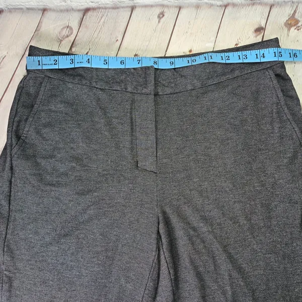 J.Jill Wearever Collection Trousers Womens Small‎ Gray Knit Wide Leg Pants S - Image 7