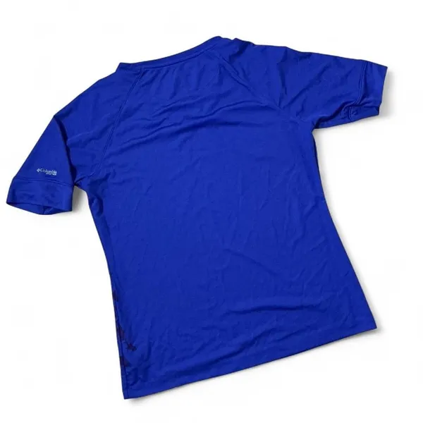 Columbia Omni-Shade Womens‎ V-Neck T-Shirt Blue Fish Graphic FL6131 Size L - Image 2