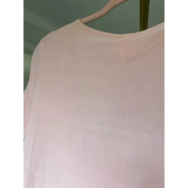 Planet Gold Pink Scoop Neck Crop Top L Soft Girl Workout Barre Clean Stretch Y2K - Image 5