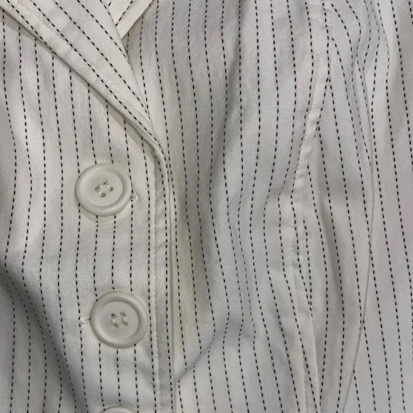 Dressbarn Pinstripe Suit Skirt Blazer SZ 6 Career Office Professional 90s - Image 5