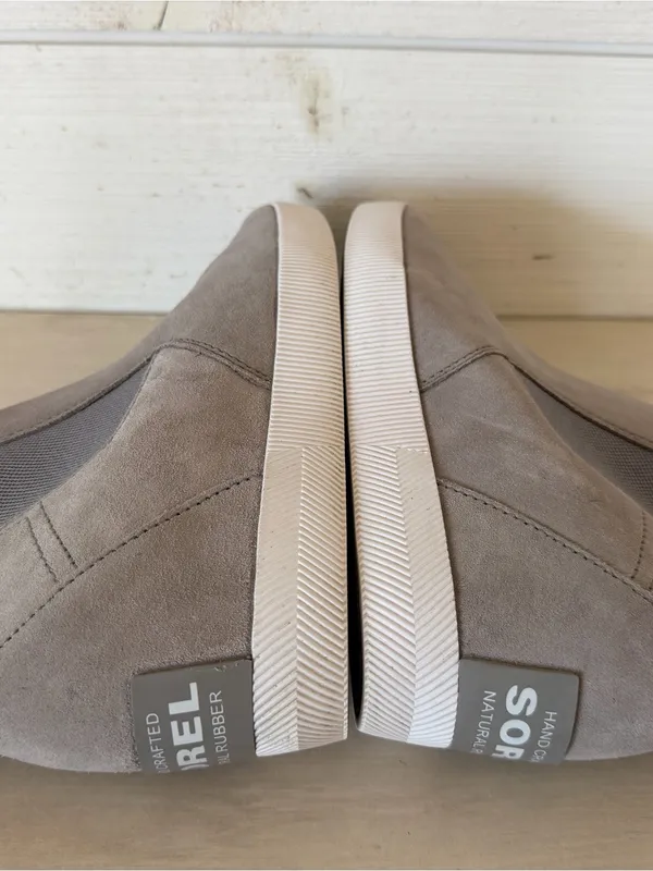 SOREL Out N About Slip-On Wedge Boot Women’s Grey White Size US 8.5M/UK 6.5M NEW - Image 2