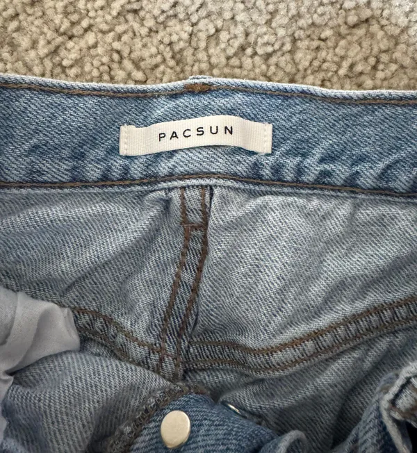 PacSun Light Wash Denim Shorts - Image 5