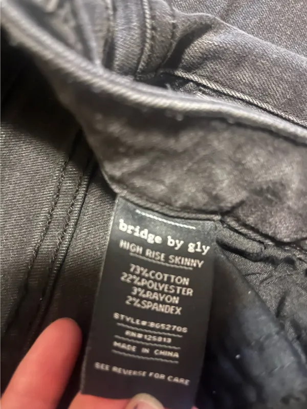 Bridge by GLY Black Skinny Jeans High-Rise - Image 4