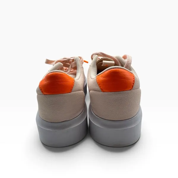 Adidas Sleek Super Pink Low Top Platform Sneakers Women’s Size 8 Canvas Orange - Image 4