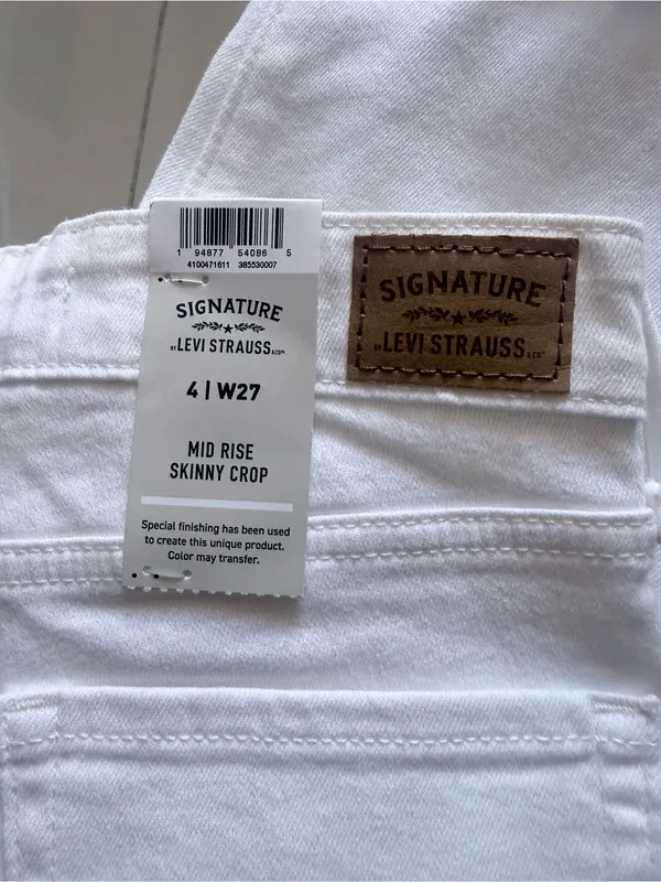 Signature by Levi Strauss White Skinny Jeans - Image 10
