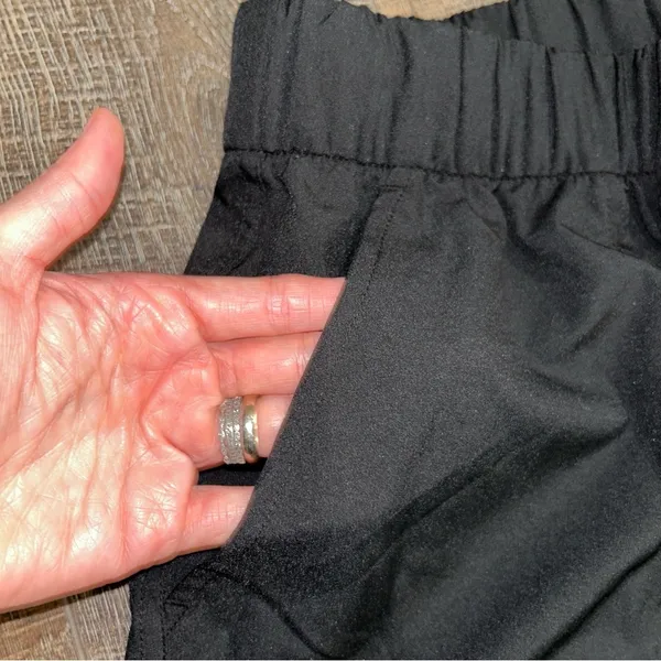 Old Navy Drawstring Black Pants Women’s Large - Image 3