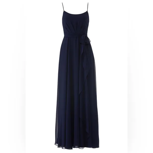 Amsale Campbell Navy Gown 2‎ Blue - Image 2