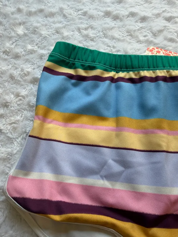 Free People GNASH Printed High-Waisted Boyshort Bikini Bottoms Size Small . - Image 2