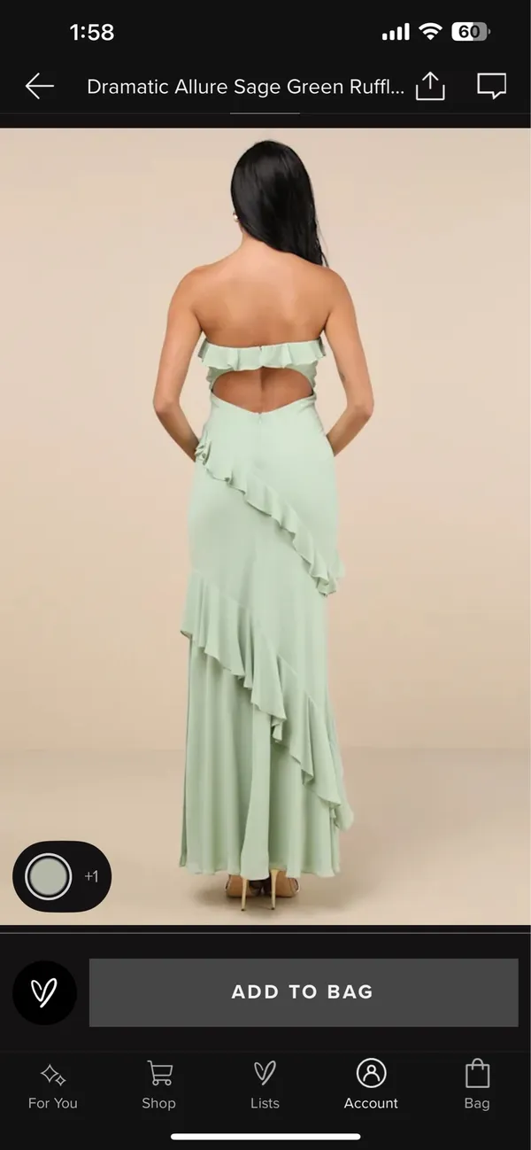NWT Lulus Strapless Dress - Image 2