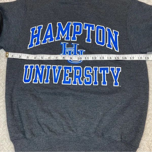 Champion Gray Hampton University Pullover Sweatshirt‎ Unisex Size XS - Image 5