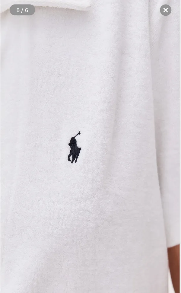 Polo Ralph Lauren White Terry Cloth Dress - Image 7