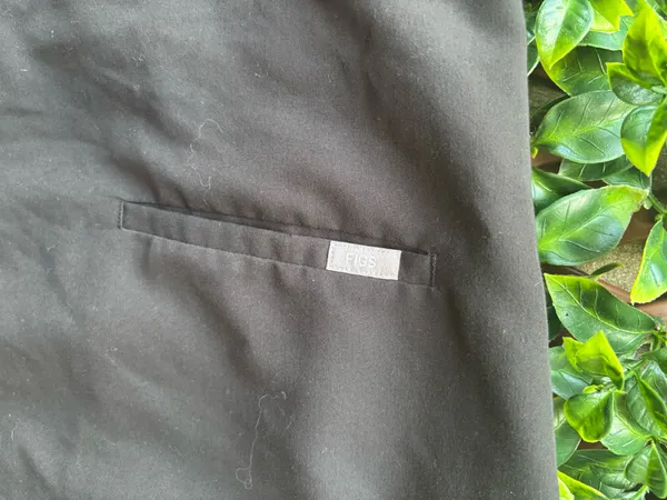 Black FIGS Scrub Top - Image 4