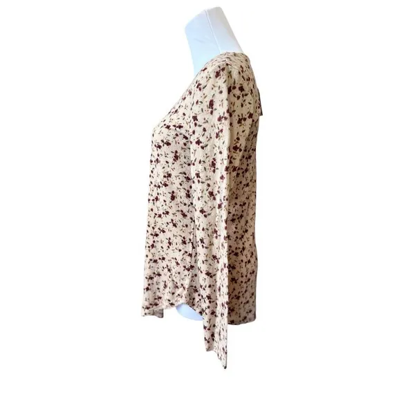 Maurices Prairie Floral Soft Yellow Henley Knit Top‎ SMALL Casual Coquette NWT - Image 2