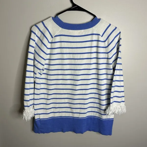 Women's Lilly Pulitzer Size Small Coastal Stripe Sasha‎ Sweater - Image 4