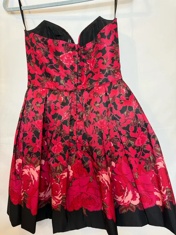 Sherri Hill Dress Red Short Prom Strapless - Image 6
