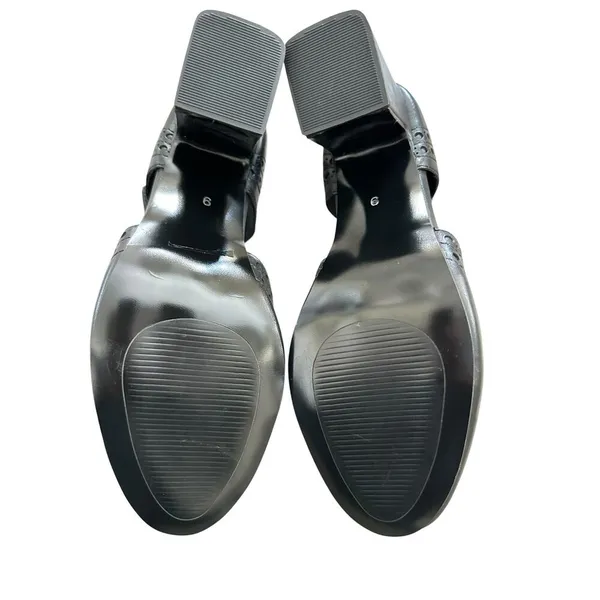 Diba True Juke Box Leather T-Strap Pumps Black Size 9 - Image 8
