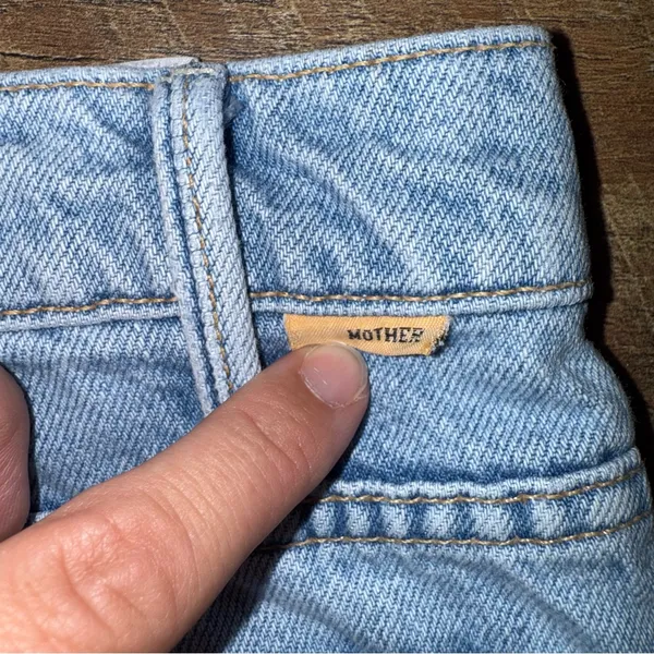 Mother Superior The Hustler Ankle Fray Home on the Range Light Blue Jeans - Image 10