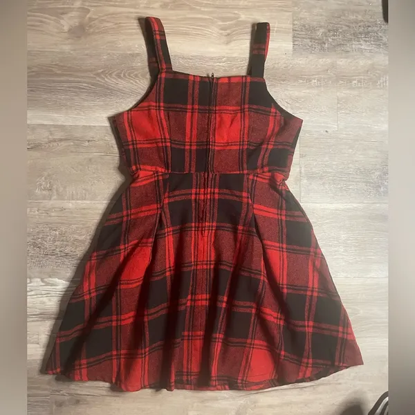 Copper key plaid dress - Image 6