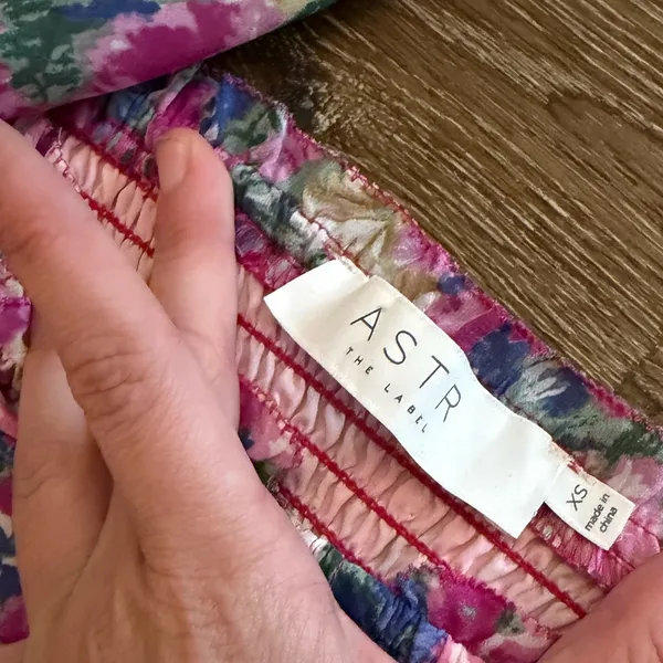 ASTR The Label – Soho Floral Sweetheart Puff Sleeve Long Dress XS - Image 4