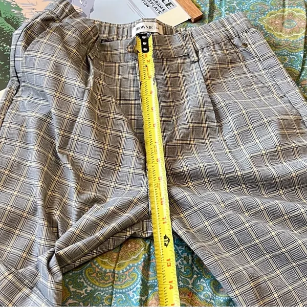 Vintage Inspired Plaid Brownie Womens Old Money Preppy Modern Indie Size S/M EUC - Image 7