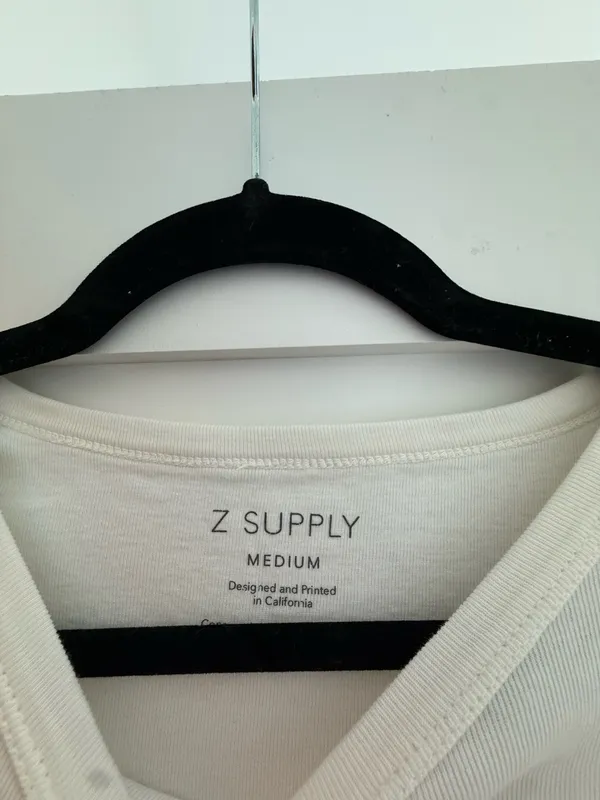 Z Supply White St. Tropez Soleil Graphic Tee with Yellow & Blue - Image 2