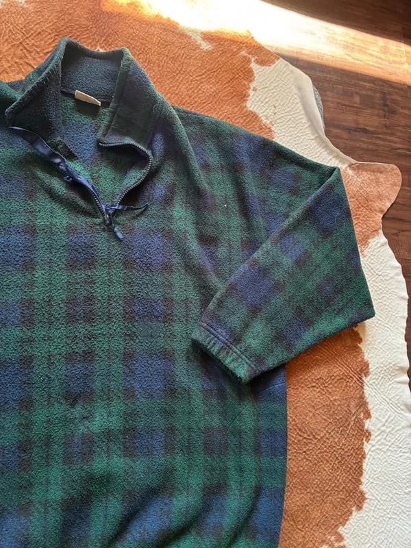 1990's Bugle Boy men's fleece winter quarter zip Size XL - Image 2