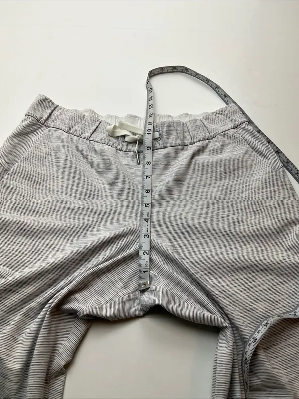 Lululemon On The Fly Pant *27" Womens 8‎ Grey White Athletic Athleisure W5BVFS - Image 8
