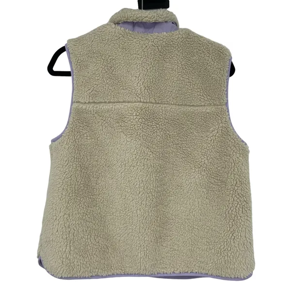 Vero Moda Vmcille Short Teddy Fleece Waistcoat Lavender Vest Size XS NWT - Image 8