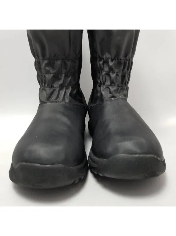 Angel Steps Womens Double Zip Boots Black Round Toe Side Faux Fur Lined Size 10M - Image 8