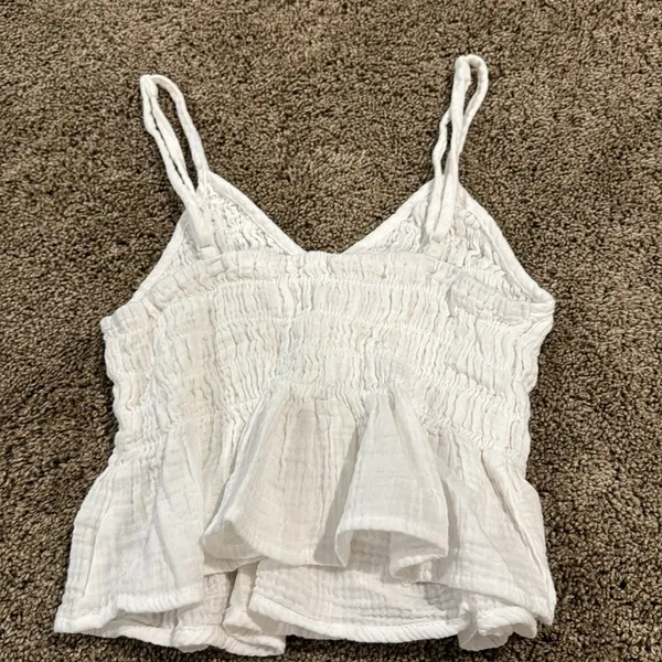 Ocean Drive White ruffle top - Image 2
