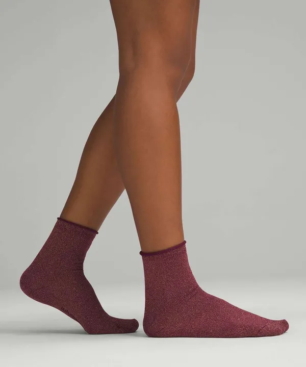 Lululemon Daily Stride Sparkle Quarter Sock, Size S - 2 Pairs - Image 5