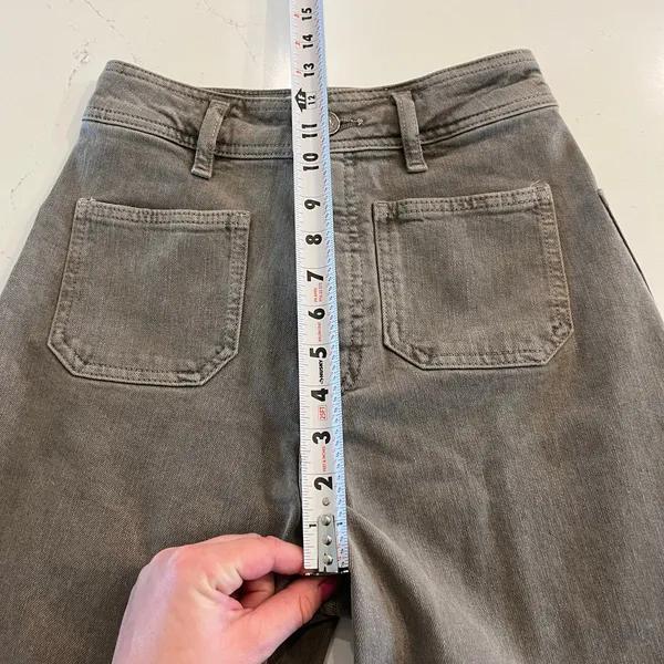 Zara The Patch Pocket Marine Straight Jean‎ Grey Size 2 - Image 10
