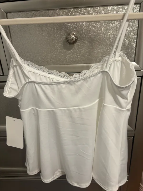 flowy tank top White - Image 2