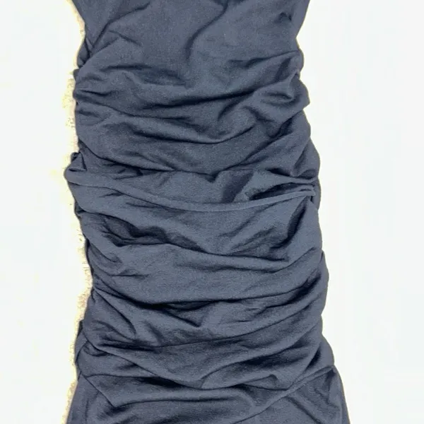 Good American Black Long sleeve Stretchy Mild Wrap Dress(Size 2/Medium) - Image 7