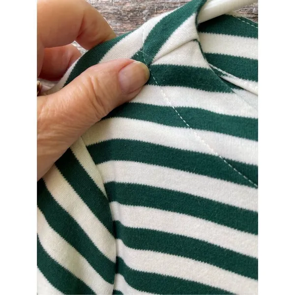 Appleseeds size medium relaxed fit boxy 100% cotton round neck line long sleeve - Image 3