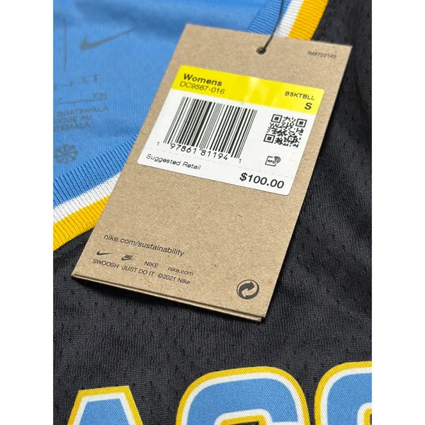 Nike Chicago Sky Angel Reese 5 WNBA Explorer‎ Edition Jersey Black Womens S NWT - Image 5
