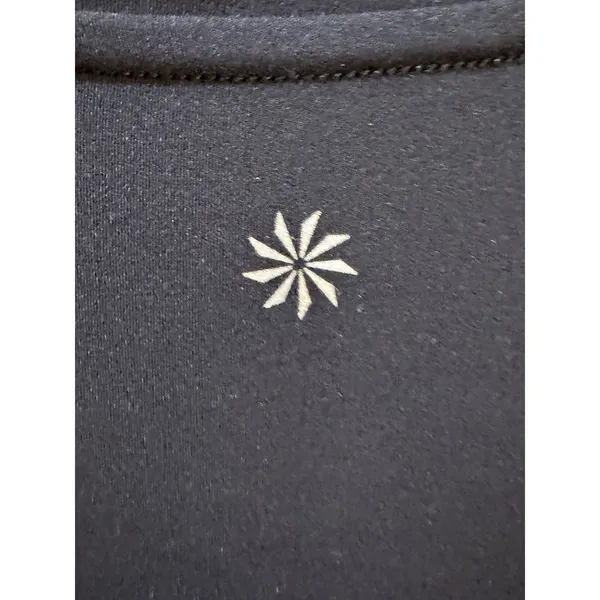 Athleta‎ Transcend Half Zip Black Size XL Ruched Sides Athlesiure Performance - Image 7