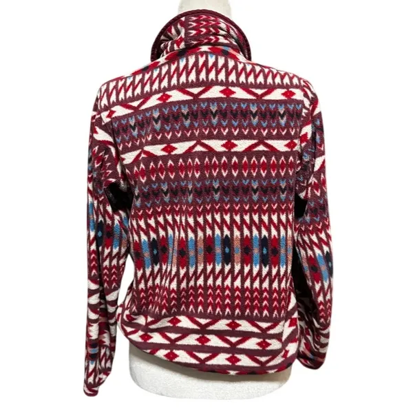 Patagonia Synchilla Snap T Pullover -Kuta Klash “Dark Currant” Aztec Tribal (S) - Image 3
