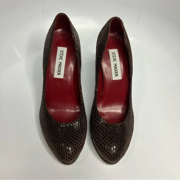 Steve Madden Bogarrt leather stiletto‎ heels size 6.5 - Image 2