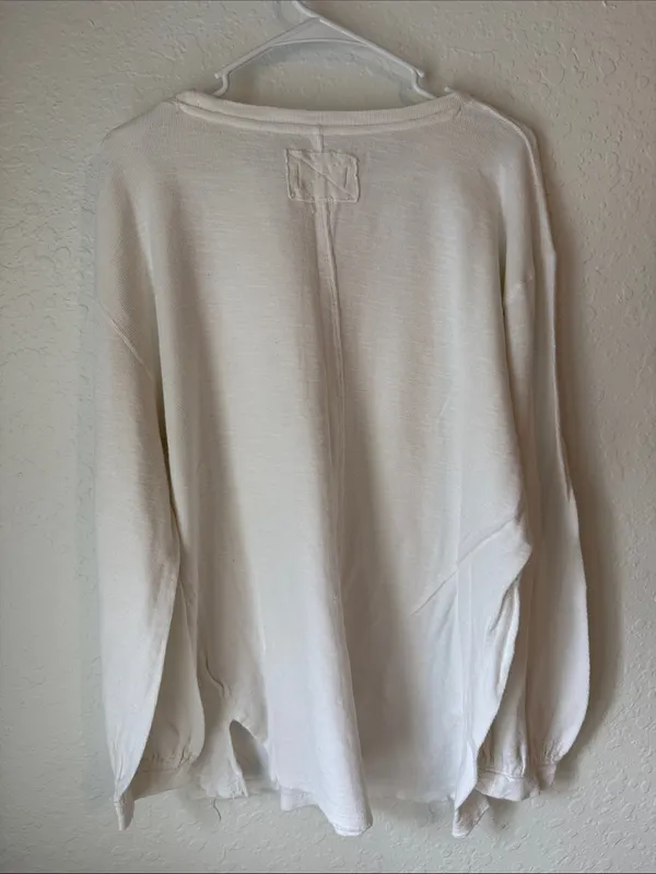 We The Free White Ribbed Crew Neck Long Sleeve Thermal - Image 4