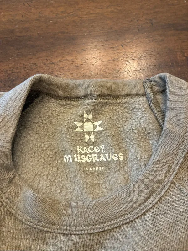 Kacey Musgraves Crewneck Sweatshirt XL Green My Saturn Has Returned Tour Merch - Image 2