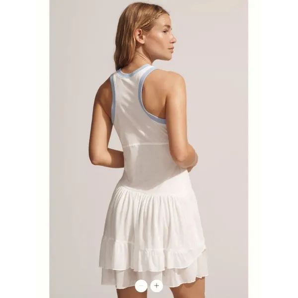 Anthropologie Daily Practice Varsity Sleeveless Midi Tank Dress - Image 3