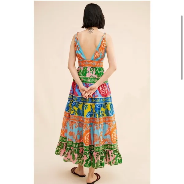 • FARM Rio • NWOT Lace Garden Mix Maxi Dress Size Small - Image 9