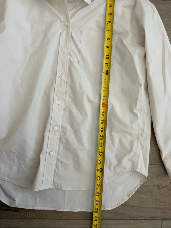 Aritzia Wilfred Free The Relaxed Shirt Button Down Birch NWT Small - Image 9